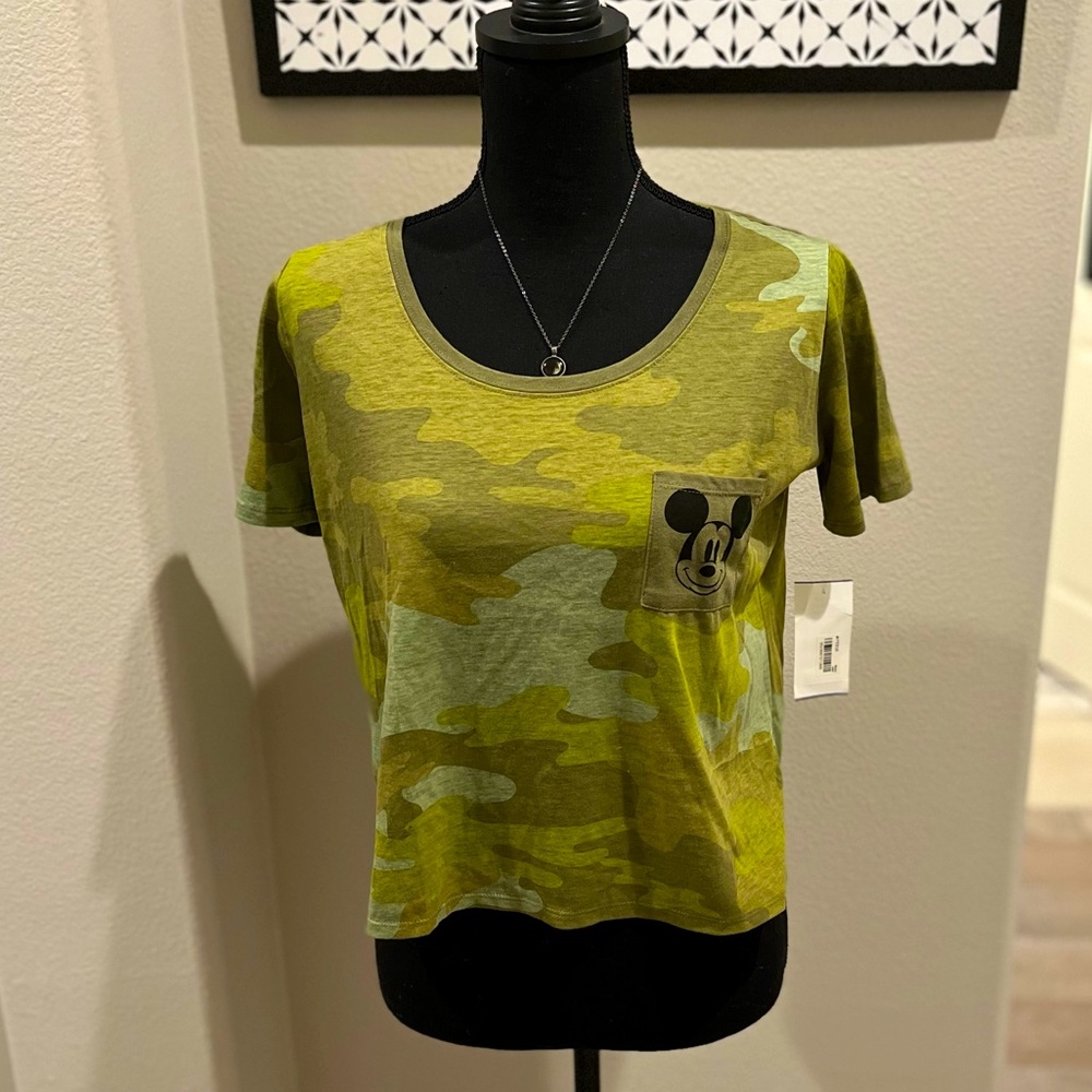 Disney Mickey Camo Crop Top